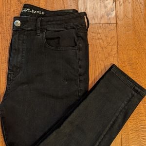 American Eagle High Rise Black Jeggings